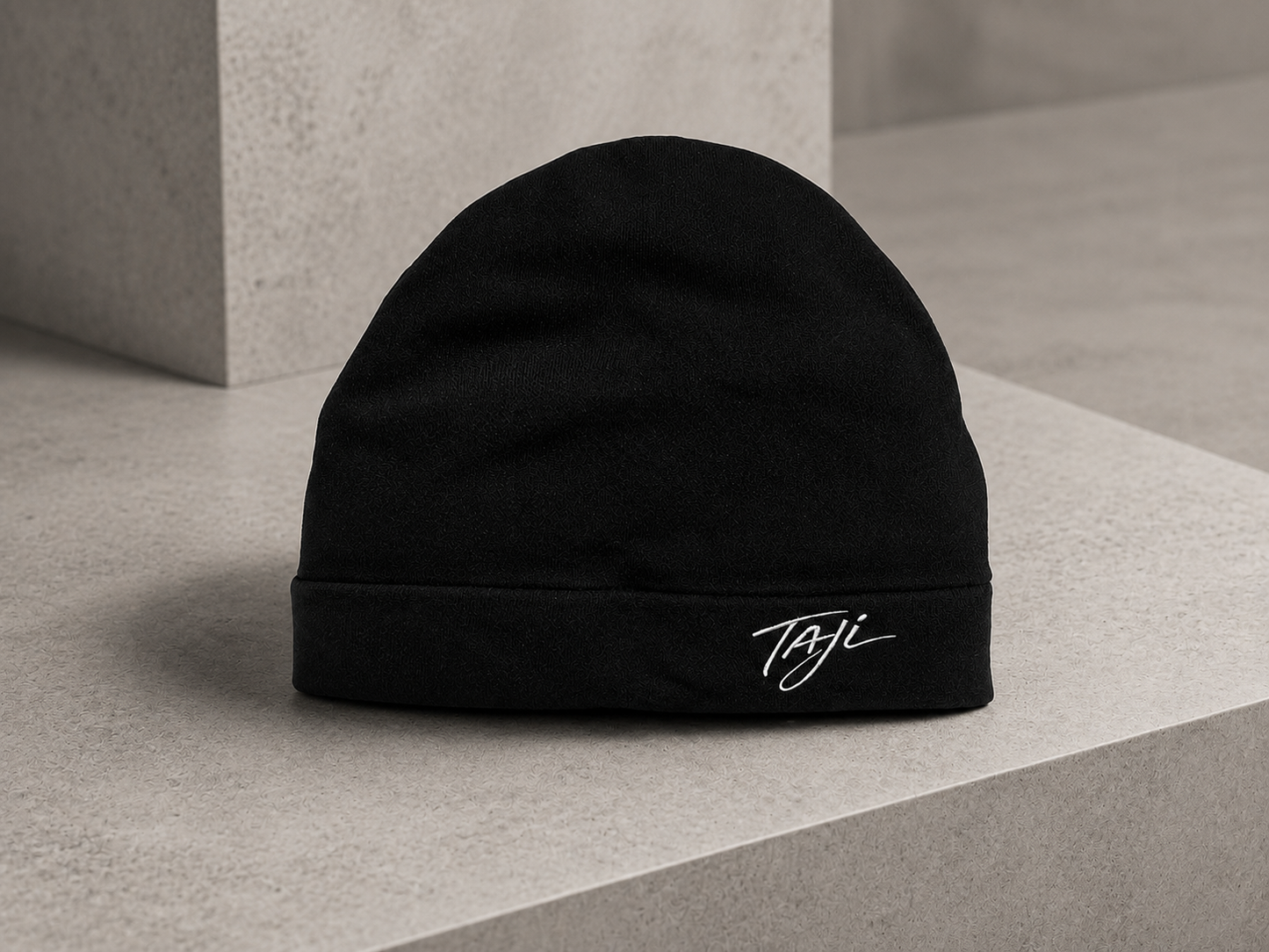 Black Beanie Satin