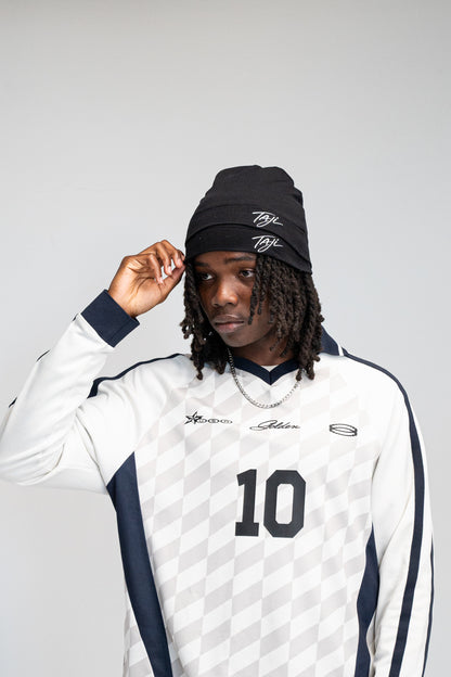 Black Satin-Lined Beanie