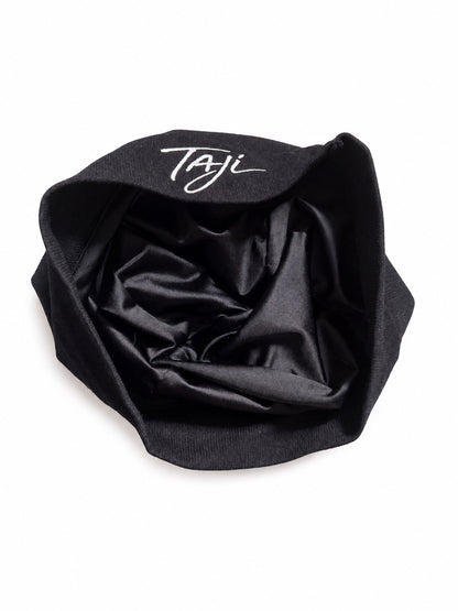 Black Satin-Lined Beanie